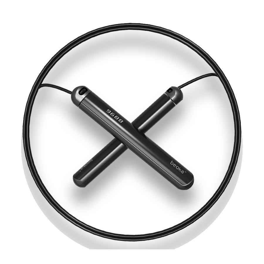 Smart Jump Rope Digital Counter - Cordless Smart Connected Manico lungo Conteggio