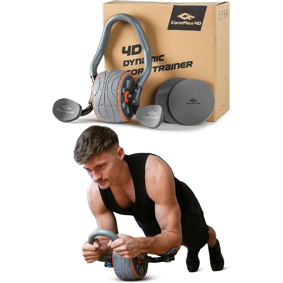 Ab Roller Wheel With Elbow Support - Rullo per addominali CoreFlex4D con supporto