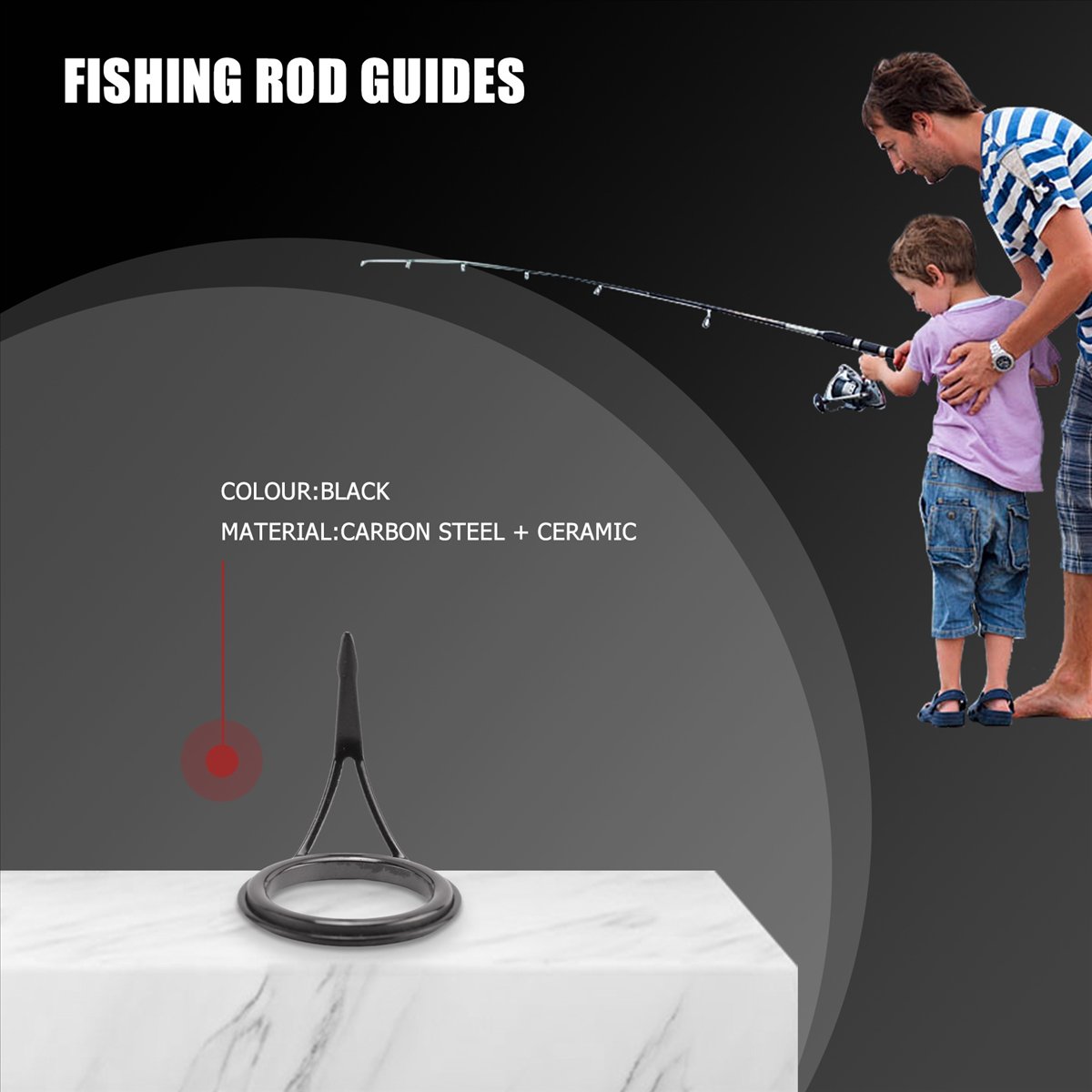NUOVO Set da 8 Pezzi di Anelli - Fishing recensione e prezzo