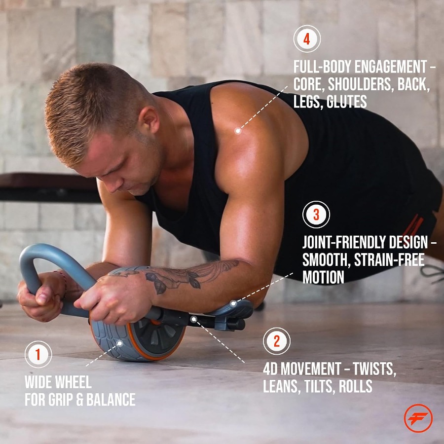 Rullo per addominali CoreFlex4 - Ab Roller Wheel With Elbow Support recensione e prezzo